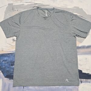 Rhoback Shirt Men XL Heather Blue Green Tailwind Performance Tee Athletic Golf